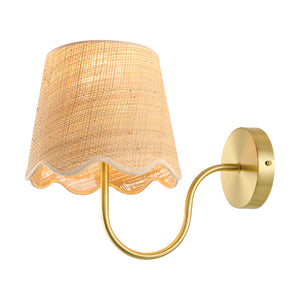   Modern European furniture - Scalloped Rattan Wall Lamp - www.oroa.com | Oroa.com