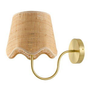   Modern European furniture - Scalloped Rattan Wall Lamp - www.oroa.com | Oroa.com