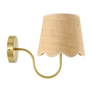   Modern European furniture - Scalloped Rattan Wall Lamp - www.oroa.com | Oroa.com