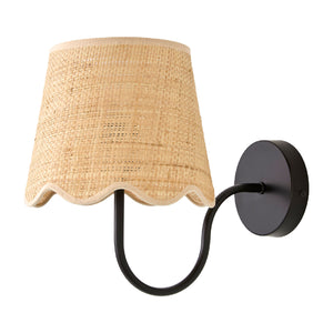   Modern European furniture - Scalloped Rattan Wall Lamp - www.oroa.com | Oroa.com