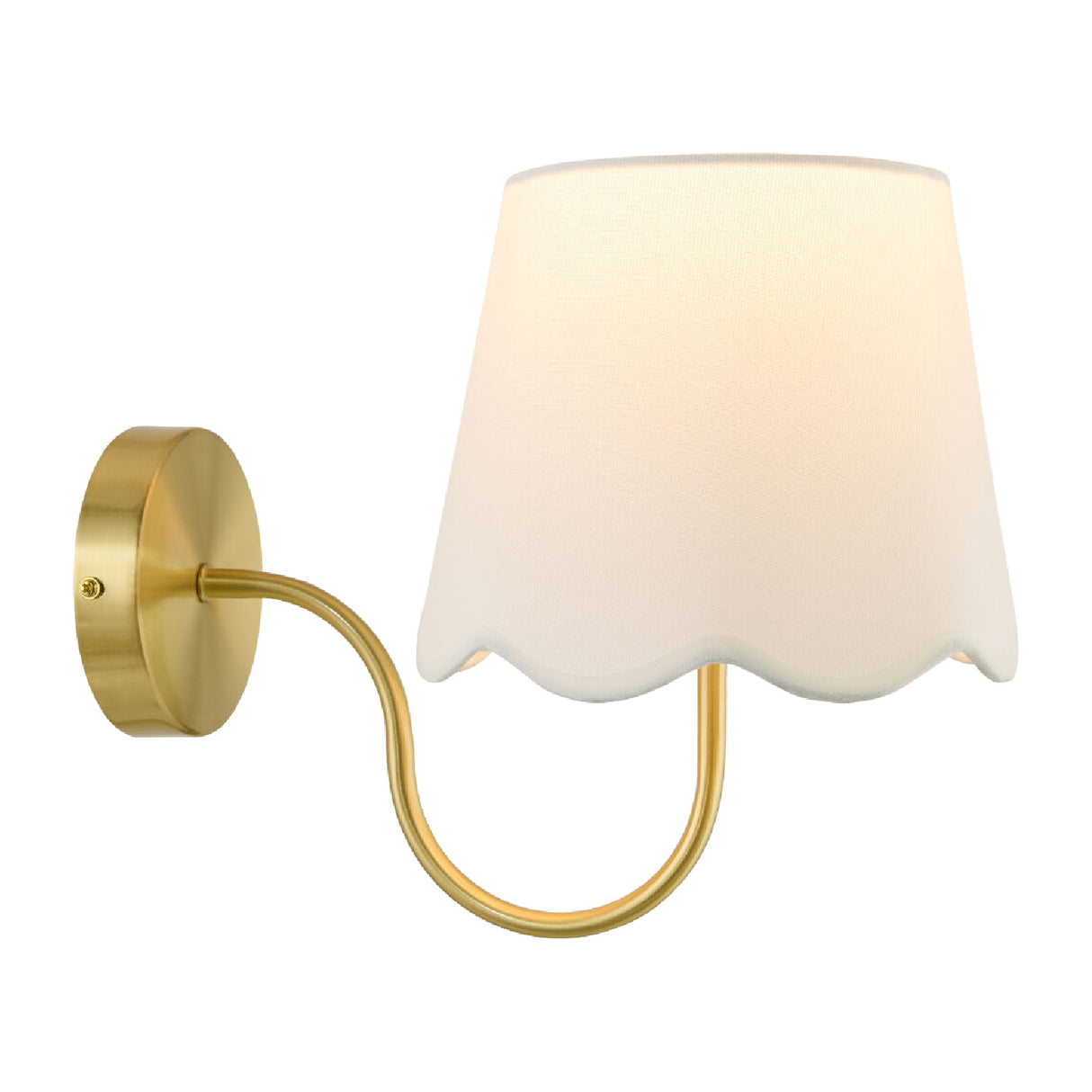   Scalloped Linen Wall Lamp | Oroa.com