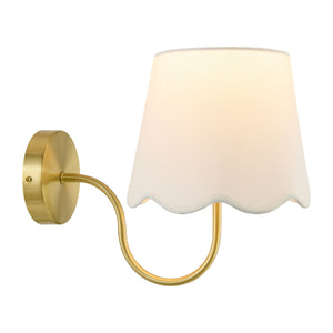   Scalloped Linen Wall Lamp | Oroa.com