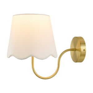   Scalloped Linen Wall Lamp | Oroa.com