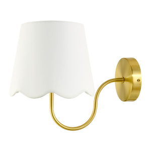   Scalloped Linen Wall Lamp | Oroa.com