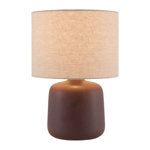   Beige Linen Ceramic Table Lamp S | Oroa.com