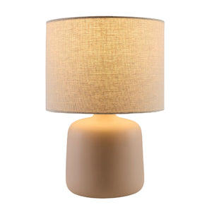   Beige Linen Ceramic Table Lamp S | Oroa.com