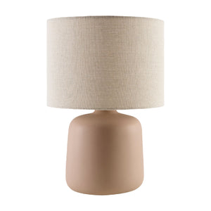   Beige Linen Ceramic Table Lamp S | Oroa.com