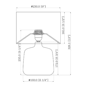   Beige Linen Ceramic Table Lamp S | Oroa.com