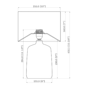   Beige Linen Ceramic Table Lamp L | Oroa.com