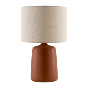   Beige Linen Ceramic Table Lamp L | Oroa.com