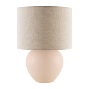   Rounded Ceramic Linen Table Lamp | Oroa.com