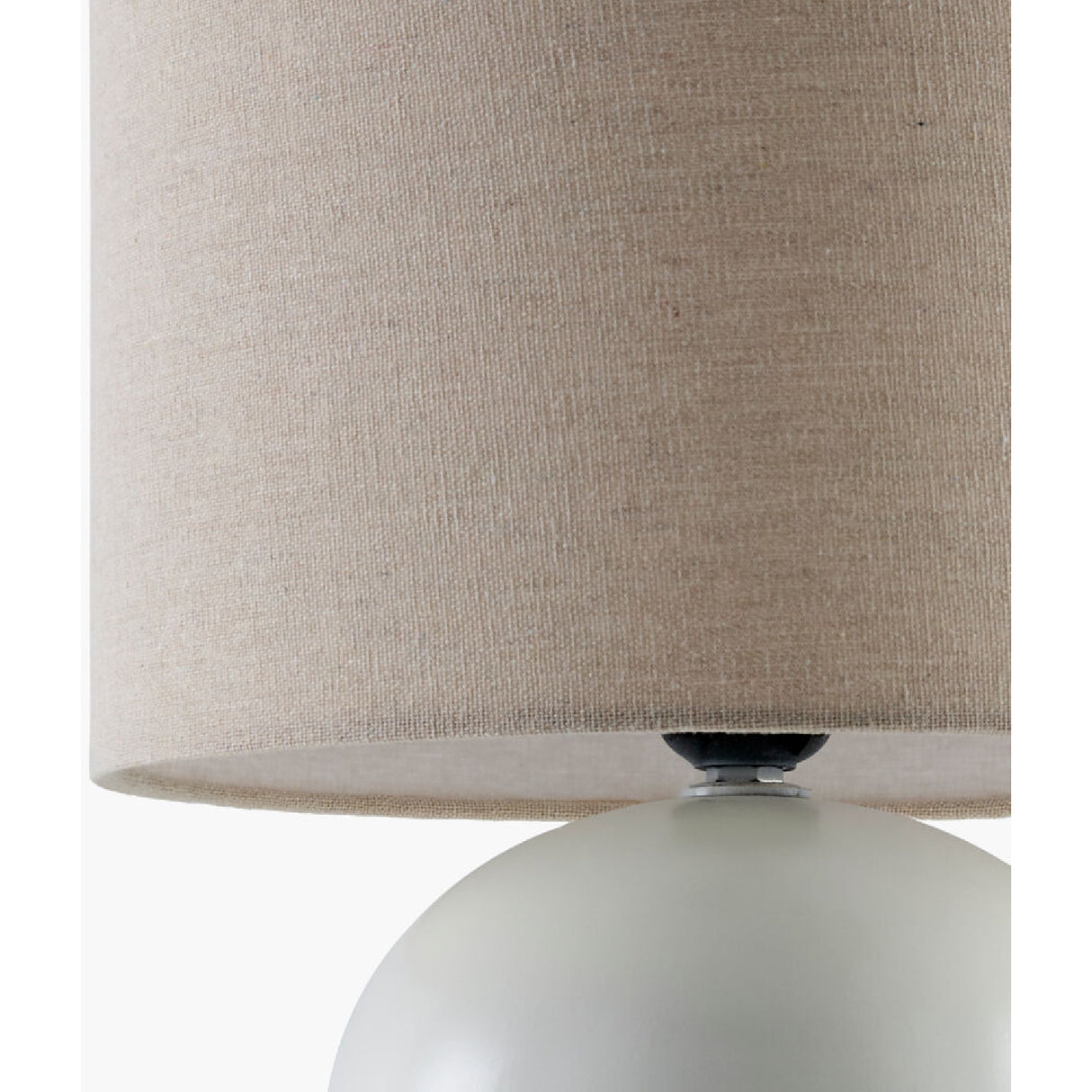   Rounded Ceramic Linen Table Lamp | Oroa.com