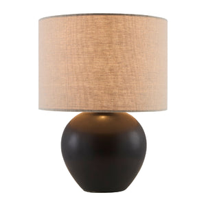   Rounded Ceramic Linen Table Lamp | Oroa.com