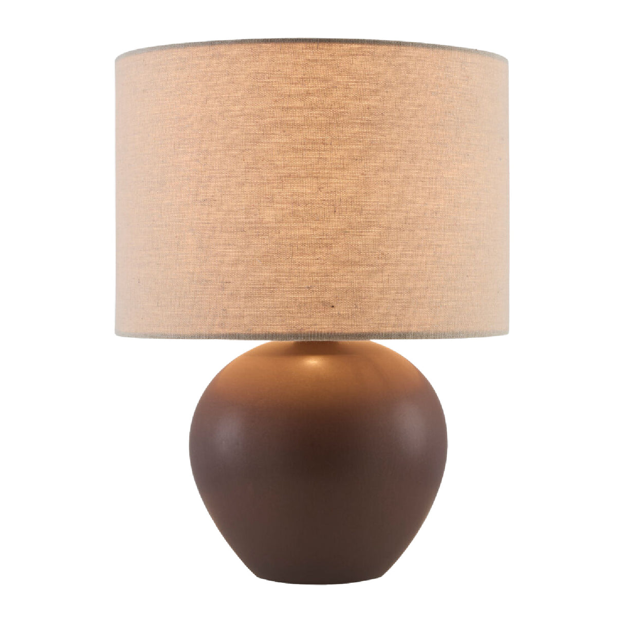   Rounded Ceramic Linen Table Lamp | Oroa.com