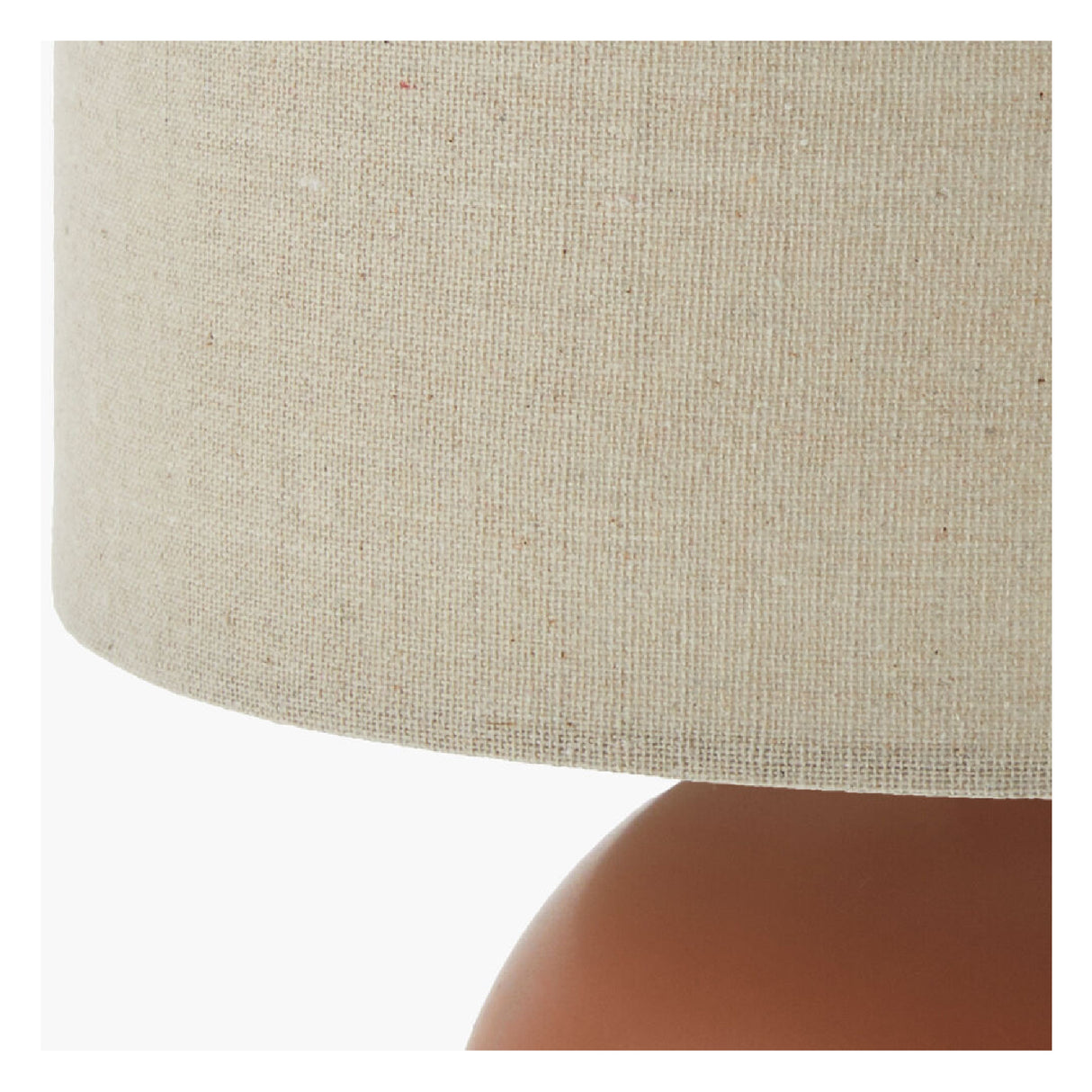   Rounded Ceramic Linen Table Lamp | Oroa.com