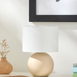   Round Glazed Ceramic Table Lamp | Oroa.com