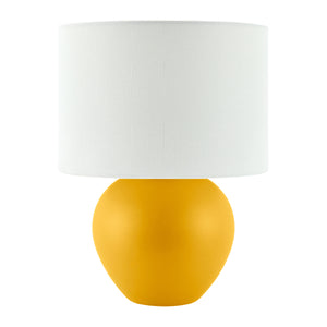   White Linen Ceramic Table Lamp | Oroa.com