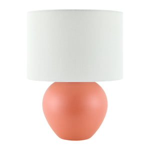   White Linen Ceramic Table Lamp | Oroa.com