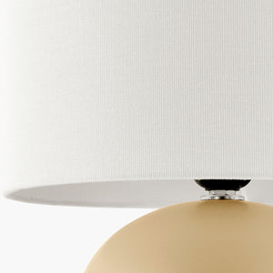   White Linen Ceramic Table Lamp | Oroa.com