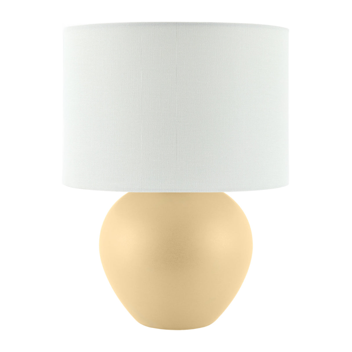   White Linen Ceramic Table Lamp | Oroa.com