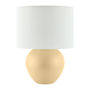   White Linen Ceramic Table Lamp | Oroa.com