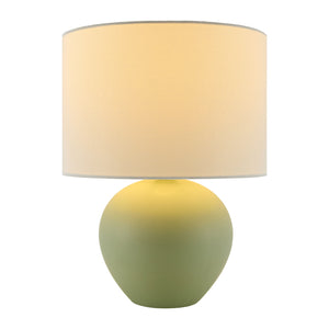   White Linen Ceramic Table Lamp | Oroa.com