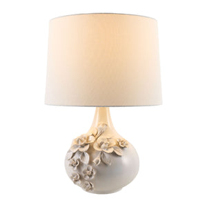   Glazed Cream Ceramic Table Lamp | Oroa.com