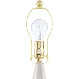   Glazed Cream Ceramic Table Lamp | Oroa.com