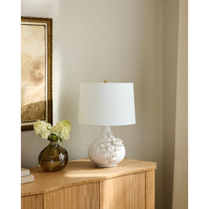   Glazed Cream Ceramic Table Lamp | Oroa.com