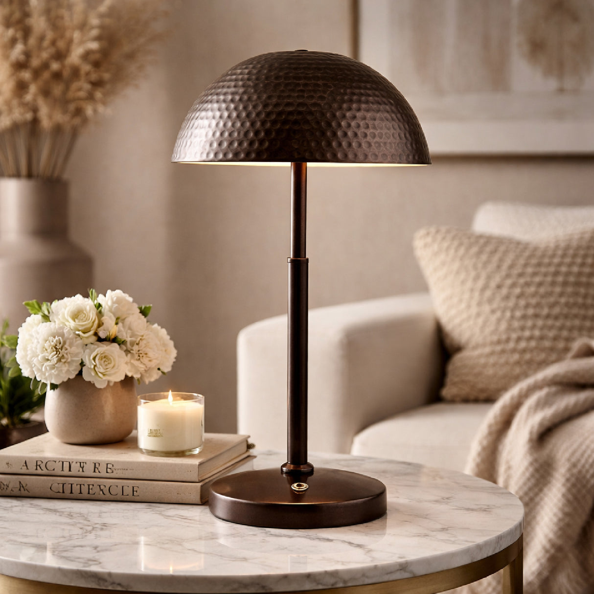  Metal Dome Accent Table Lamp | Oroa.com