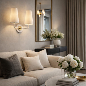   Elongated Dual-Shade Wall Lamp | Oroa.com