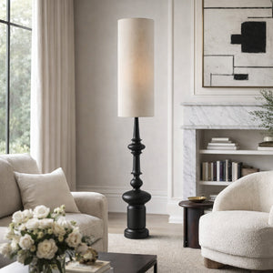   Cylindrical Linen Shade Floor Lamp | Oroa.com