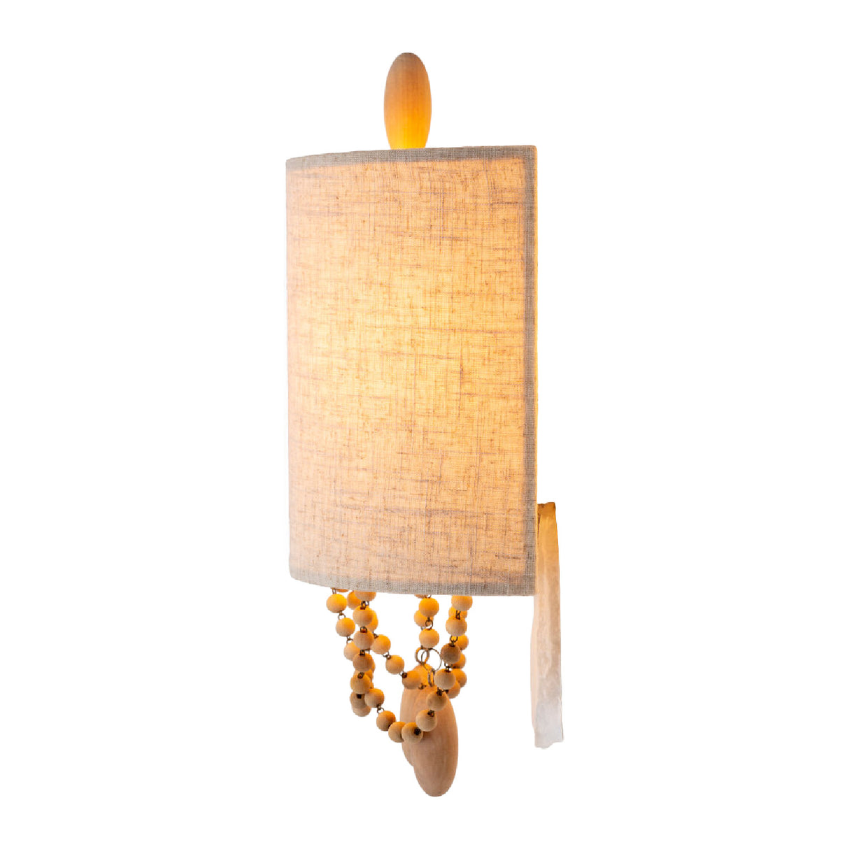   Modern European furniture - Beige Linen Beaded Wall Lamp - www.oroa.com | Oroa.com