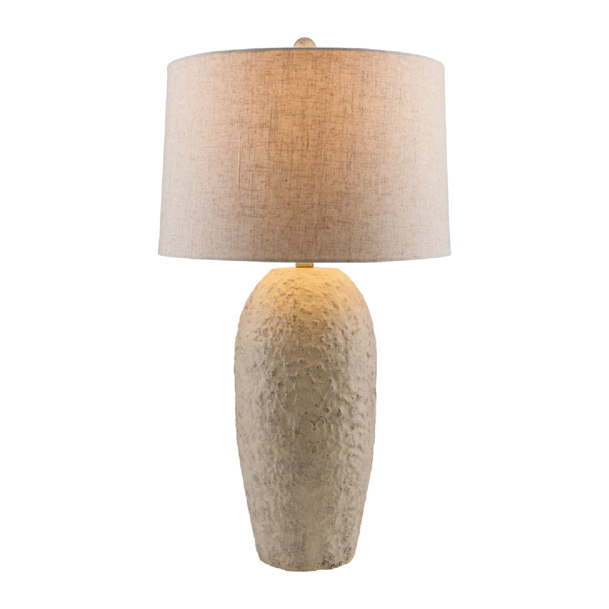   Modern European furniture - White Textured Ceramic Table Lamp - www.oroa.com | Oroa.com