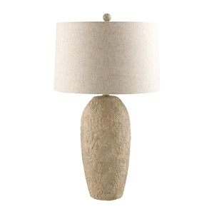   Modern European furniture - White Textured Ceramic Table Lamp - www.oroa.com | Oroa.com