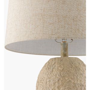   Modern European furniture - White Textured Ceramic Table Lamp - www.oroa.com | Oroa.com