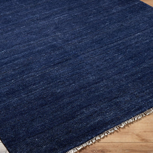   Modern European furniture - Blue Wool Fringed Table Runner - www.oroa.com | Oroa.com