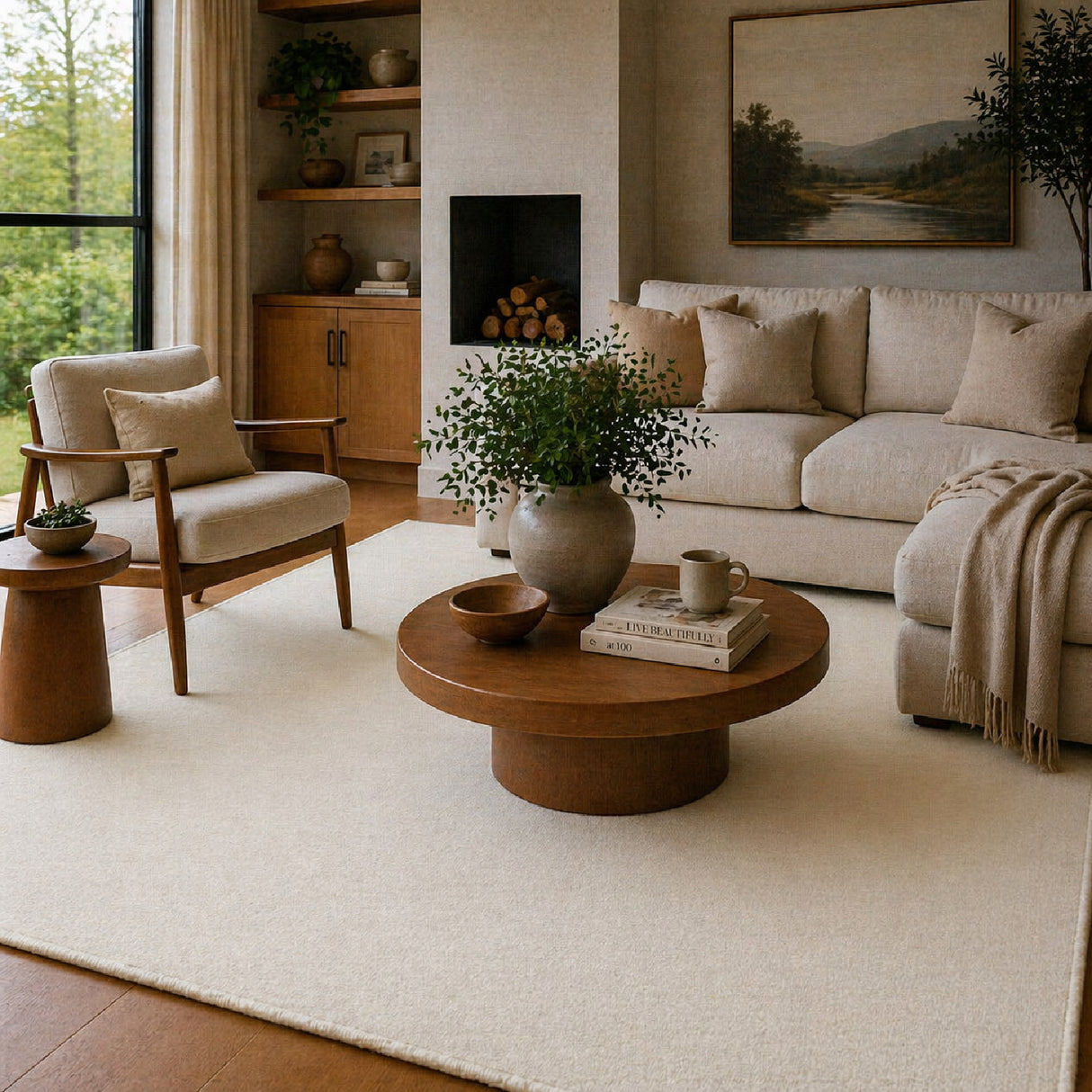   Modern European furniture - Hand-Knotted Wool Fringed Carpet - www.oroa.com | Oroa.com