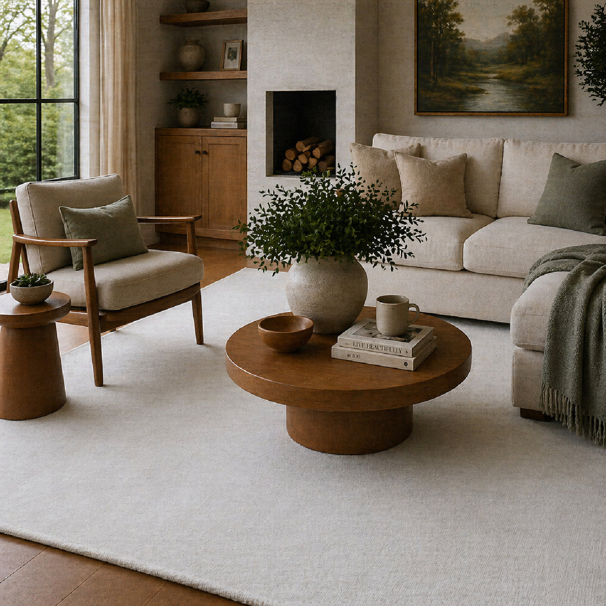   Modern European furniture - Hand-Knotted Wool Fringed Carpet - www.oroa.com | Oroa.com