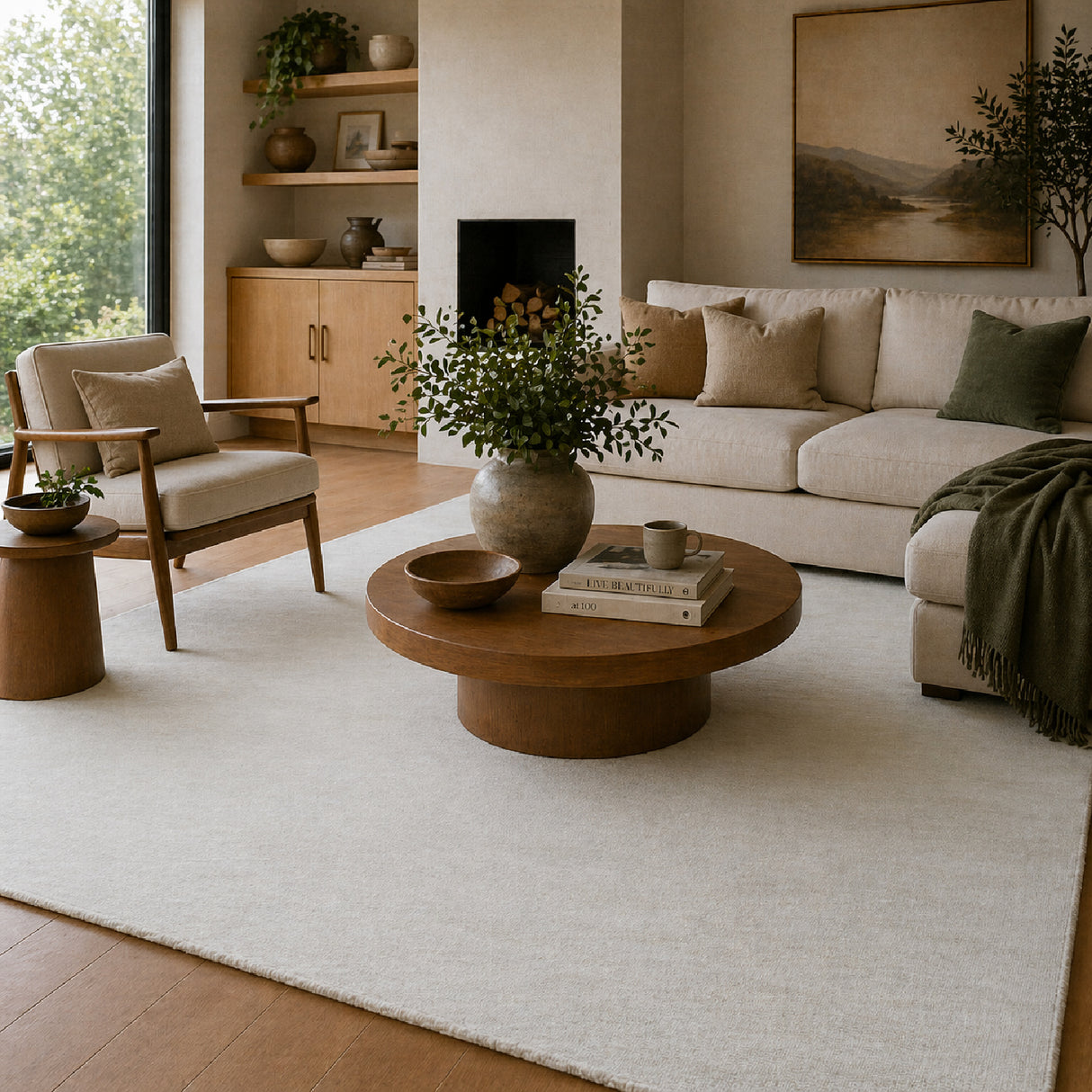   Modern European furniture - Hand-Knotted Wool Fringed Carpet - www.oroa.com | Oroa.com