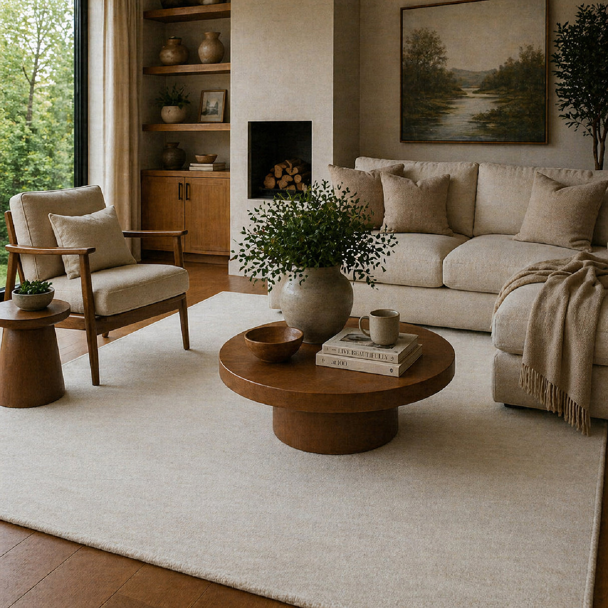   Modern European furniture - Hand-Knotted Wool Fringed Carpet - www.oroa.com | Oroa.com