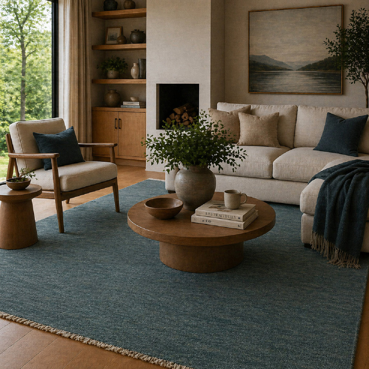   Modern European furniture - Hand-Knotted Wool Fringed Carpet - www.oroa.com | Oroa.com