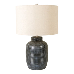   Beige Linen Ceramic Table Lamp | Oroa.com