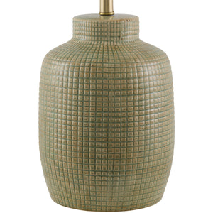   White Linen Ceramic Table Lamp | Oroa.com