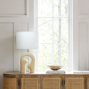   Beige Arched Accent Table Lamp | Oroa.com