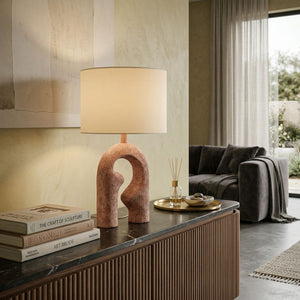  Modern European furniture - Wavy Carved Base Table Lamp - www.oroa.com | Oroa.com
