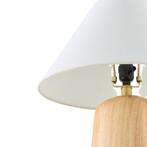   Beige Wood Veneer Table Lamp | Oroa.com