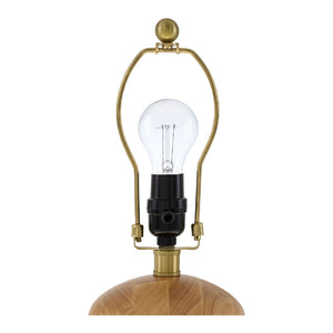   Beige Wood Veneer Table Lamp | Oroa.com