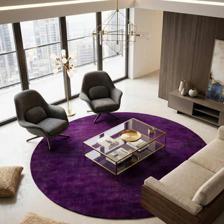   Modern furniture - Hand-Loomed Wool Fringe Round Carpet - www.oroa.com | Oroa.com