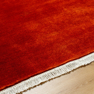   Hand-Loomed Wool Fringe Table Runner | Oroa.com